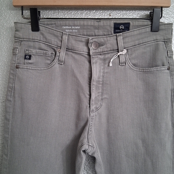 NWT AG Adriano Goldschmied Grey Farrah High Rise Skinny Jean   Size 26 - Picture 4 of 11